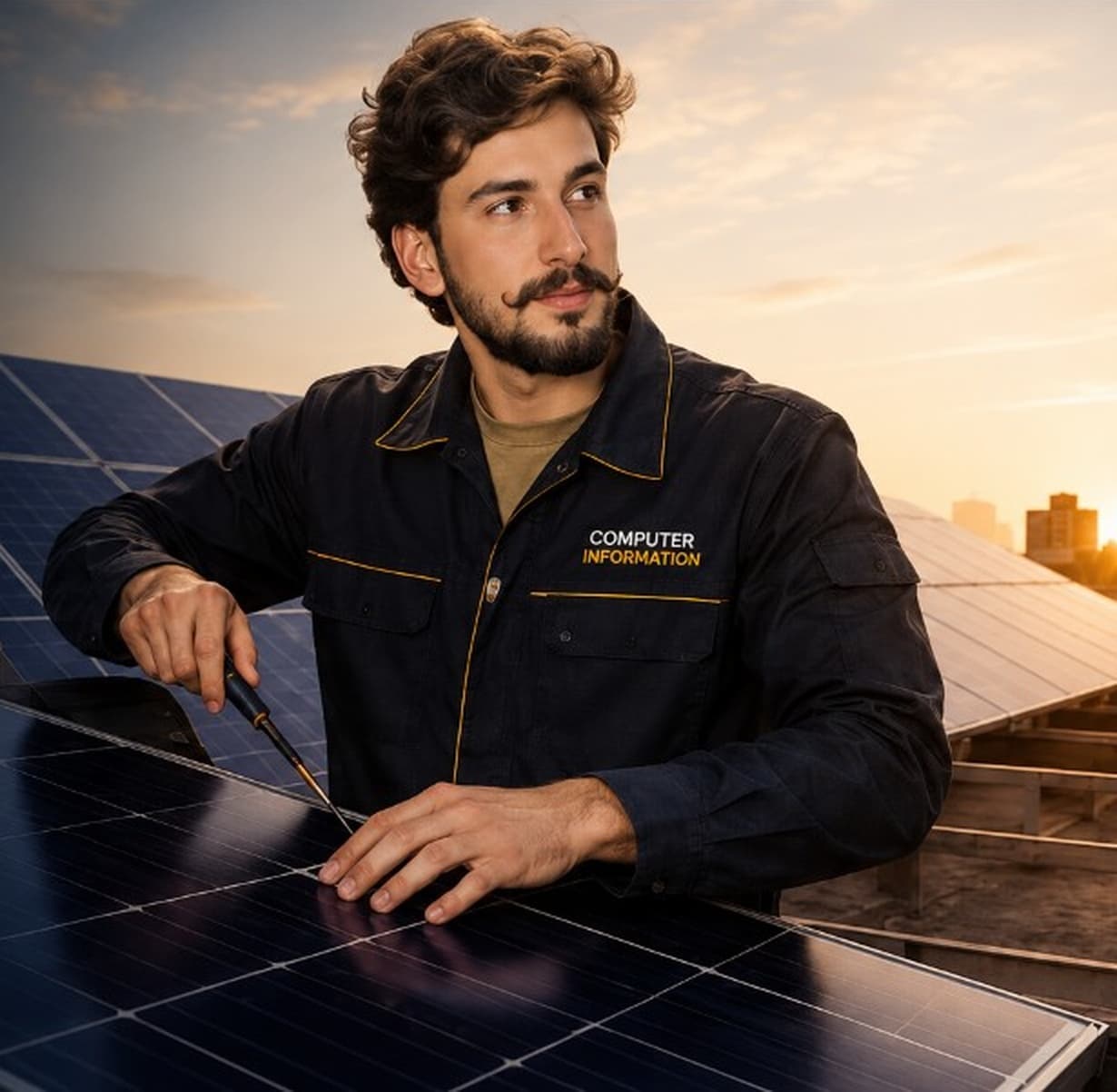 Solar panel installation service by AB Computer Technologies